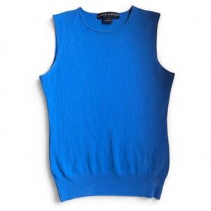 Ralph Lauren Women’s Cashmere Sleeveless Top in Cerulean Blue Size Small